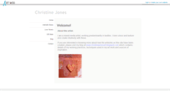 Desktop Screenshot of christinejonesart.artweb.com