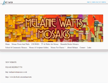 Tablet Screenshot of melaniewattsmosaics.artweb.com